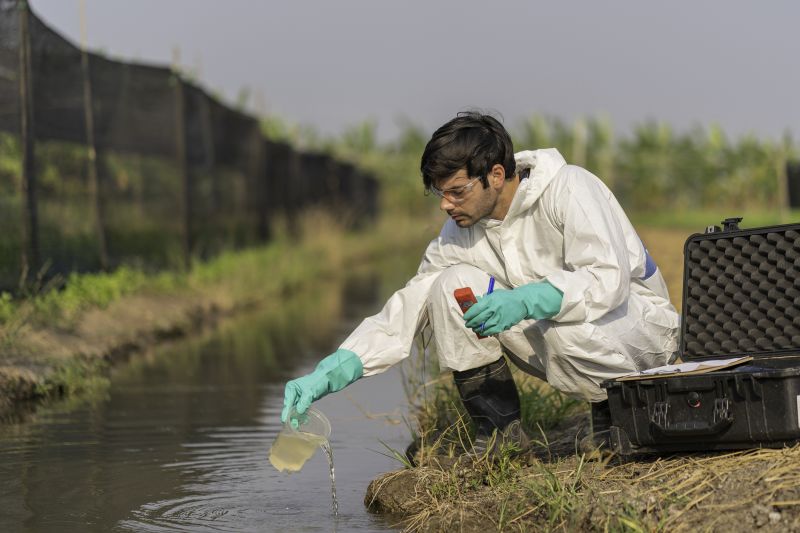 Water Testing in Progress